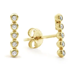 18K Gold Diamond Stud Earring Gift Set