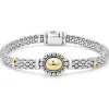 18K Gold Dome Caviar Bracelet | 6mm
