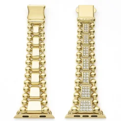 18K Gold Full Diamond Watch Bracelet-42-49mm