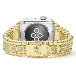 18K Gold Full Diamond Watch Bracelet-42-49mm