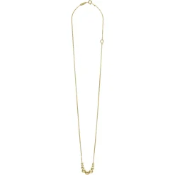 18K Gold Graduated Bead Necklace