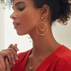 18K Gold Graduated Bead Necklace