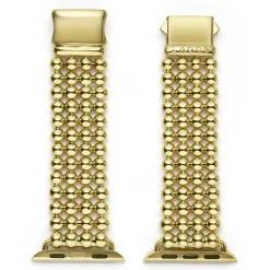 18K Gold Infinite Caviar Beaded Watch Bracelet - 38-45mm