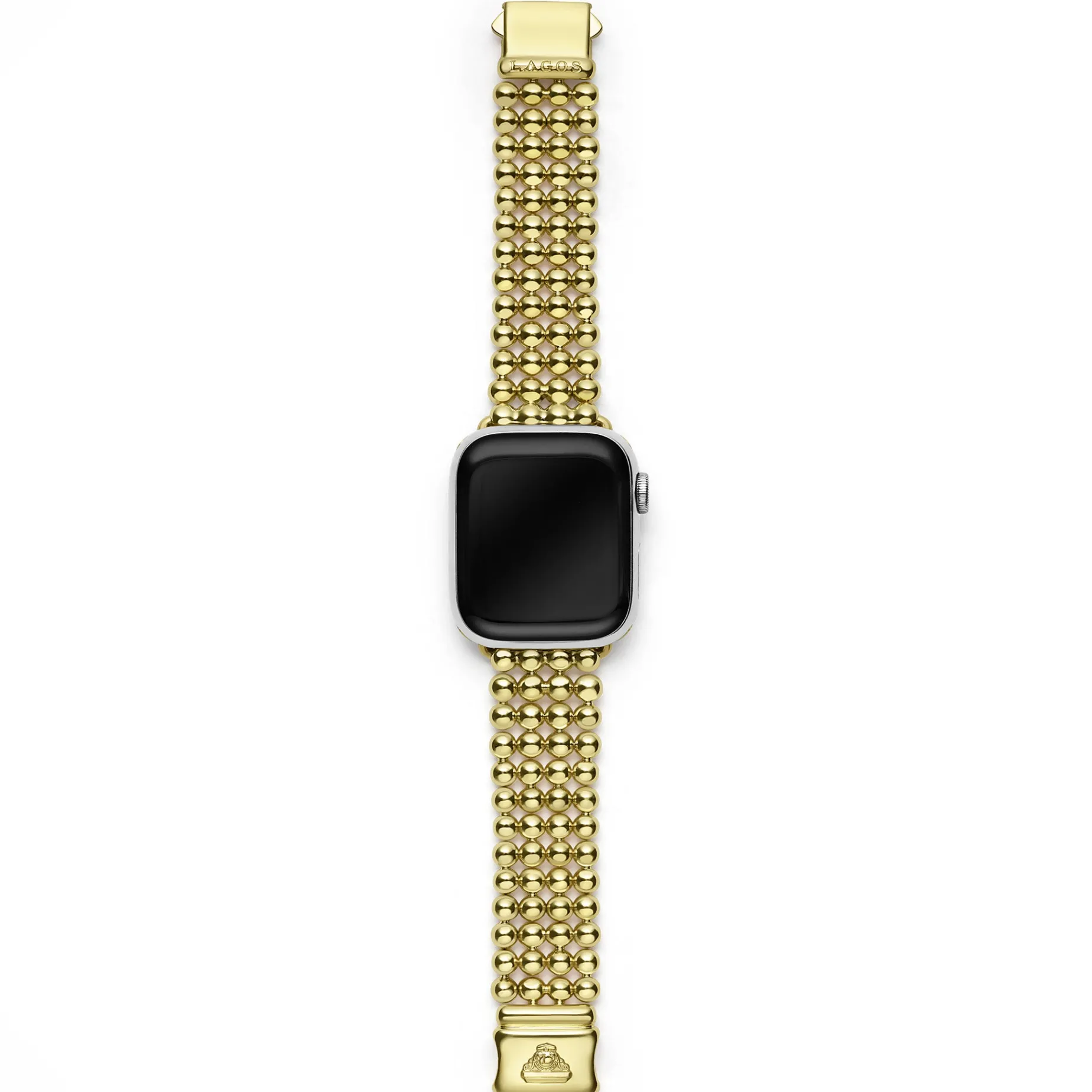 18K Gold Infinite Caviar Beaded Watch Bracelet - 38-45mm