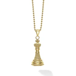 18K Gold King Pendant Necklace