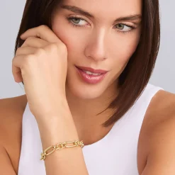 18K Gold Link Bracelet