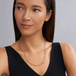 18K Gold Link Necklace