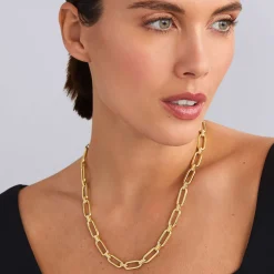 18K Gold Link Necklace