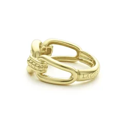 18K Gold Link Ring
