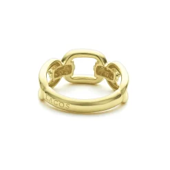 18K Gold Link Ring