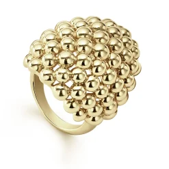 18K Gold Oval Statement Ring