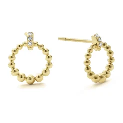 18K Gold Petite Diamond Stud Earrings