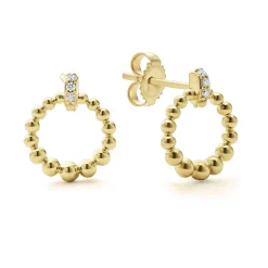 18K Gold Petite Diamond Stud Earrings