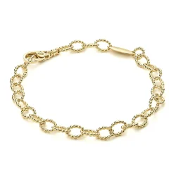 18K Gold Small Link Bracelet