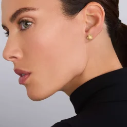 18K Gold Star Stud Earrings