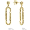 18K Gold Superfine Caviar Drop Earrings