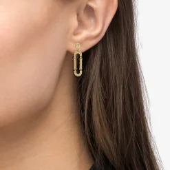 18K Gold Superfine Caviar Drop Earrings