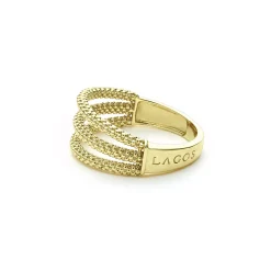 18K Gold Superfine Caviar Ring