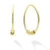 18K Gold Superfine Hoop Earrings