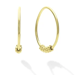 18K Gold Superfine Hoop Earrings