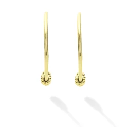 18K Gold Superfine Hoop Earrings