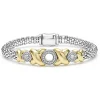 18K Gold XO Diamond Bracelet | 6mm