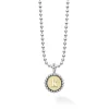 K Initial Charm Necklace