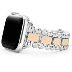 18K Rose Gold and Stainless Steel Watch Bracelet-38-45mm