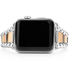 18K Rose Gold and Stainless Steel Watch Bracelet-42-49mm