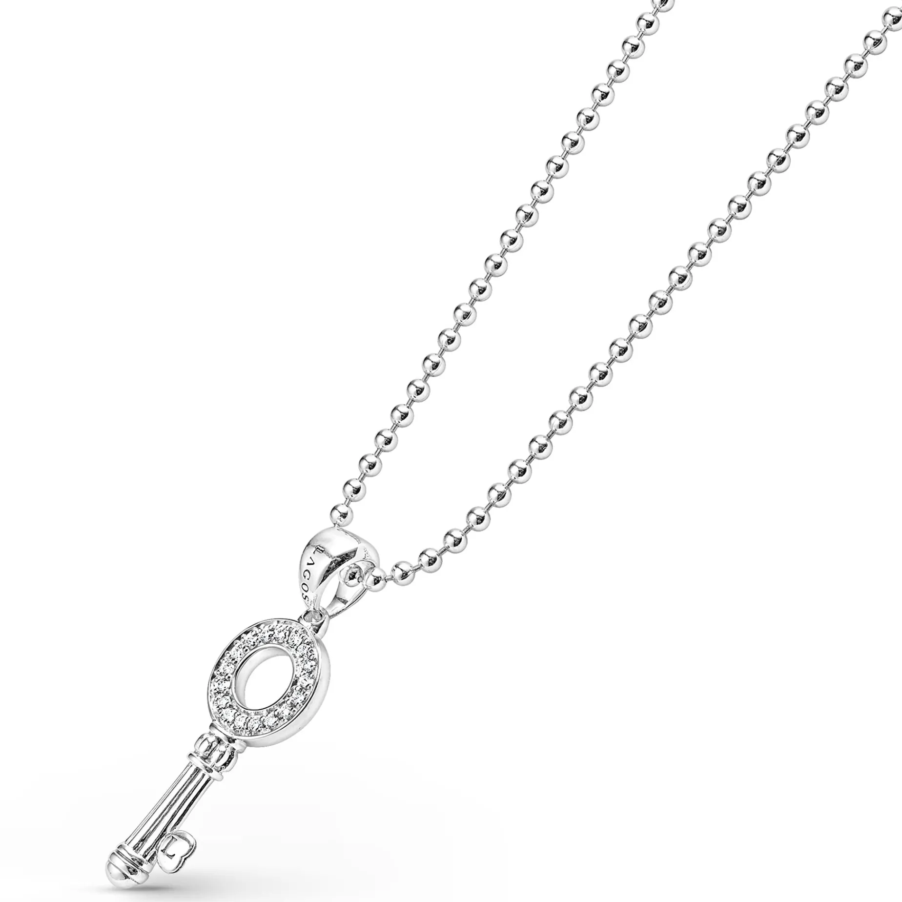 Key Diamond Pendant Necklace