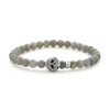 Labradorite Skull Bracelet