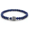 Lapis Skull Bracelet
