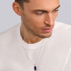 Lapis Tag Amulet