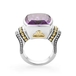 Large Amethyst Statement Ring
