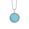Large Ceramic Circle Pendant Necklace