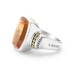 Large Citrine Statement Ring