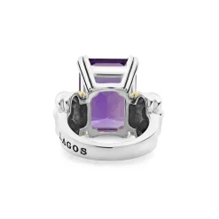 Large Emerald-Cut Amethyst Ring
