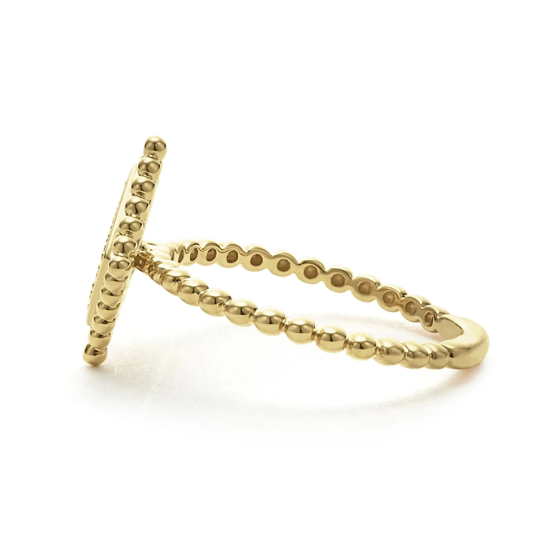 Large 18K Gold Diamond Ring