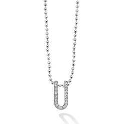 Large Linear Diamond Pendant Necklace