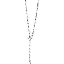 Large Linear Diamond Pendant Necklace
