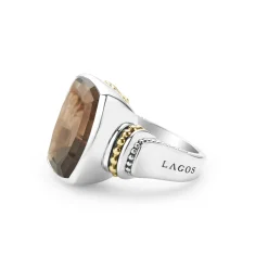 Large Smokey Quartz Statement Ring
