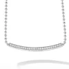 Large Station Diamond Beaded Necklace