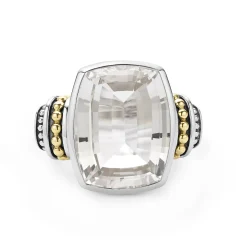 Large White Topaz Statment Ring