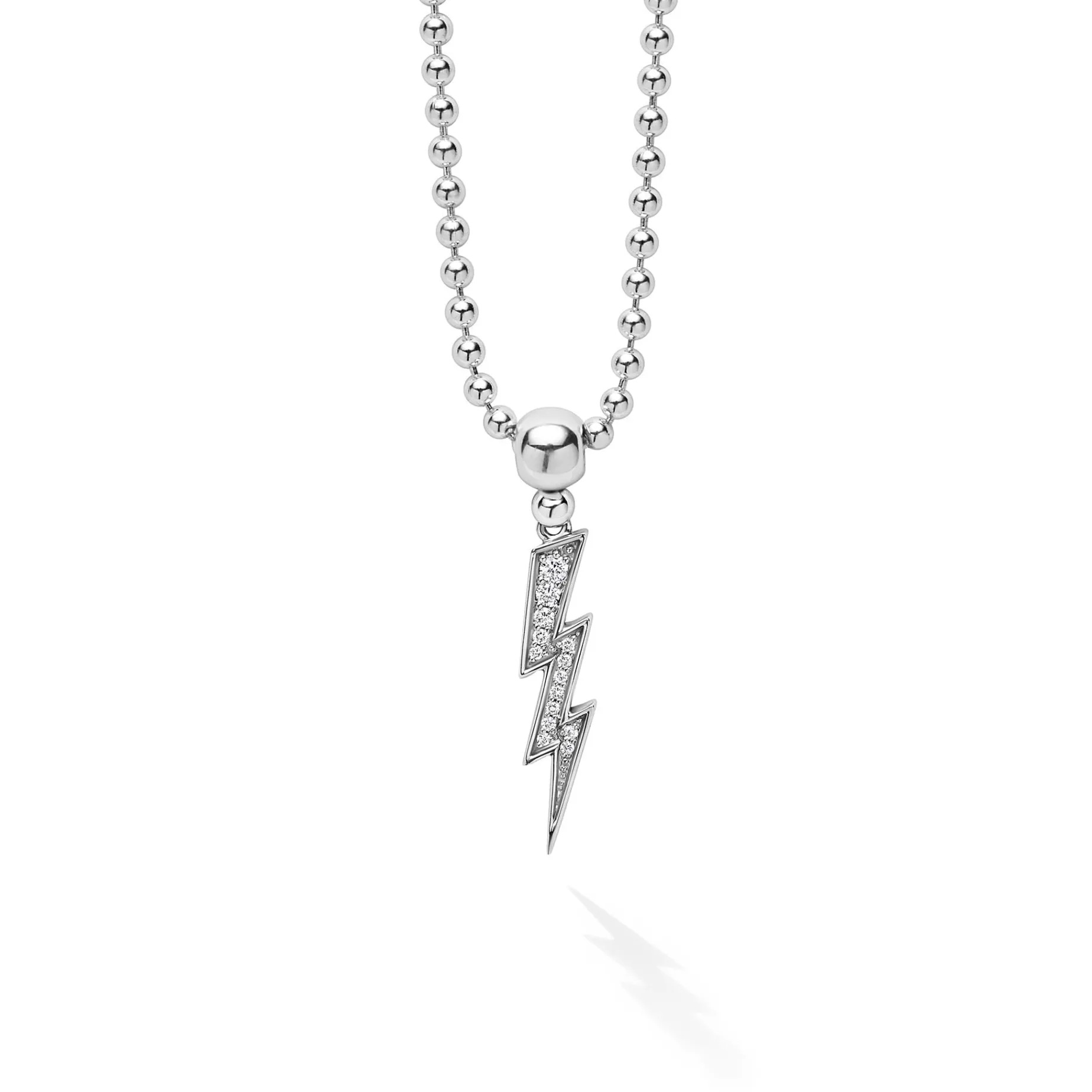 Lightning Bolt Diamond Pendant Necklace