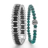 Matte Black Ceramic and Malachite Gift Set
