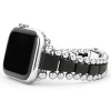 Matte Black Ceramic and Stainless Steel Watch Bracelet-42-49mm