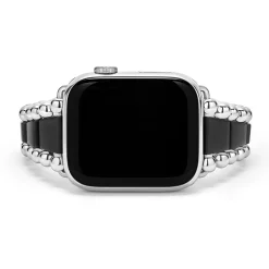 Matte Black Ceramic and Stainless Steel Watch Bracelet-42-49mm
