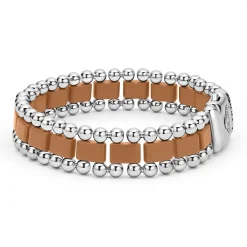 Matte Tan Ceramic Link Bracelet