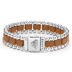 Matte Tan Ceramic Link Bracelet