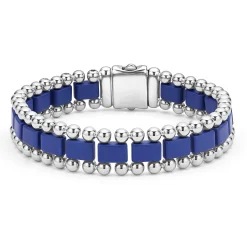 Matte Ultramarine Ceramic Link Bracelet